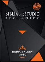 Load image into Gallery viewer, Biblia de Estudio Teológico RVR60 Piel Genuina con índice
