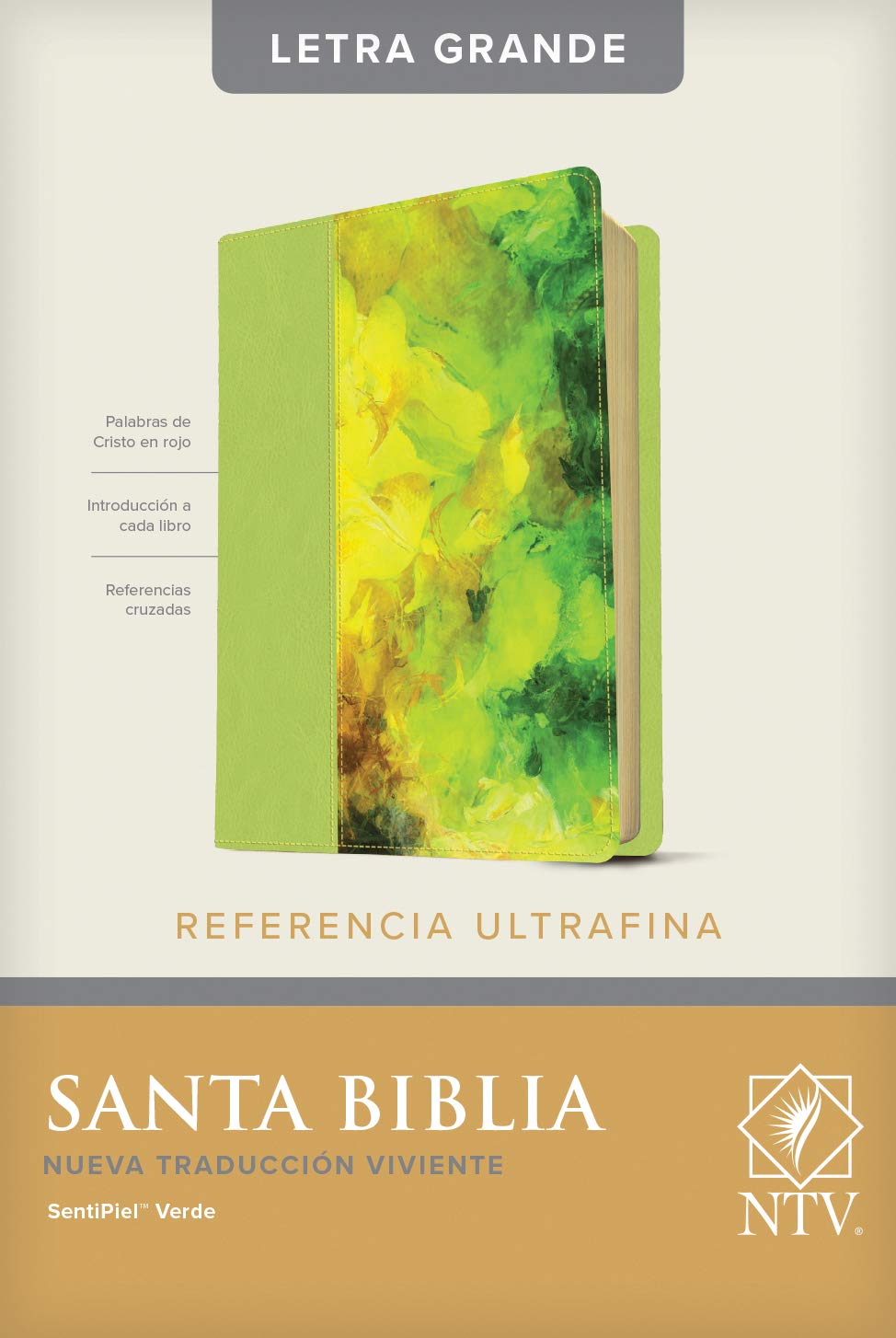 Biblia Edición de referencia - NTV  Letra grande - Verde