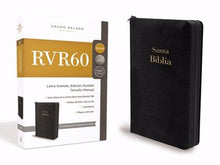 Cargar imagen en el visor de la galería, Biblia RVR60 Tamaño Manual Letra Grande con cierre
