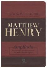 Cargar imagen en el visor de la galería, Biblia Estudio Matthew Henry RVR Piel Italiana Índice
