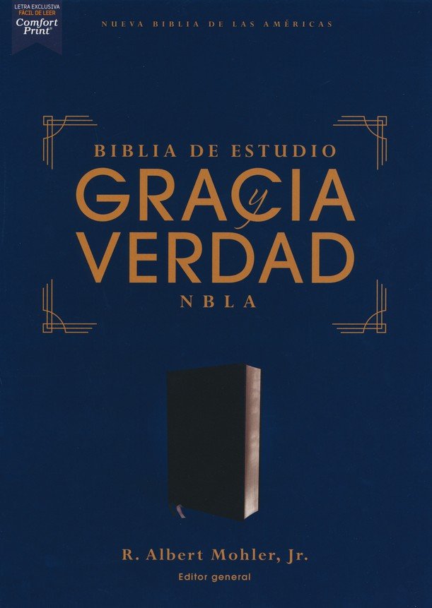 Biblia de Estudio NBLA Gracia y Verdad Piel Fabricada Negro