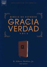 Cargar imagen en el visor de la galería, Biblia de Estudio NBLA Gracia y Verdad Imitación Piel Café
