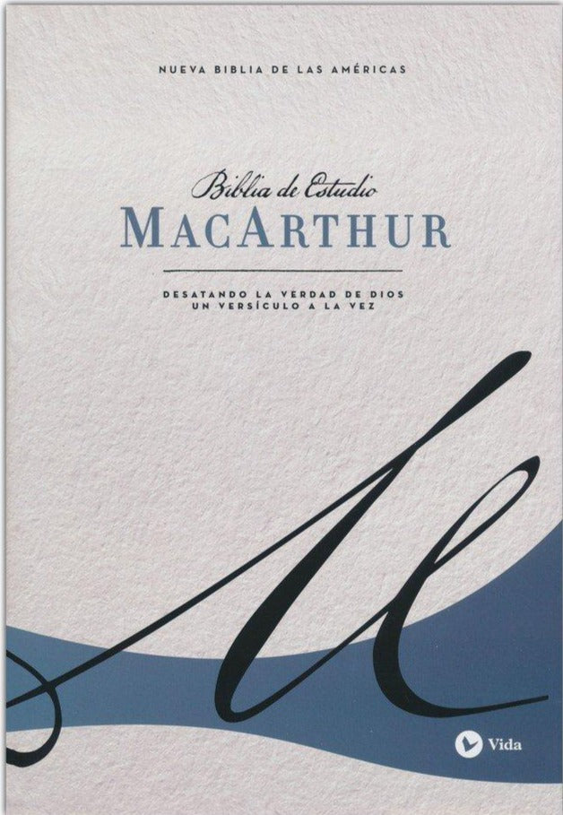 Biblia de Estudio MacArthur Tapa Dura Azul NBLA