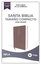 Load image into Gallery viewer, Biblia Tamaño Compacto Tapa Dura Tela Gris NBLA
