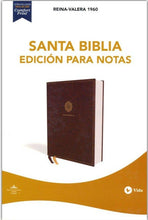 Cargar imagen en el visor de la galería, Santa Biblia Edición para Notas RVR60 Café
