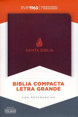 Biblia RVR60 Letra Grande Marrón Piel Fabricada