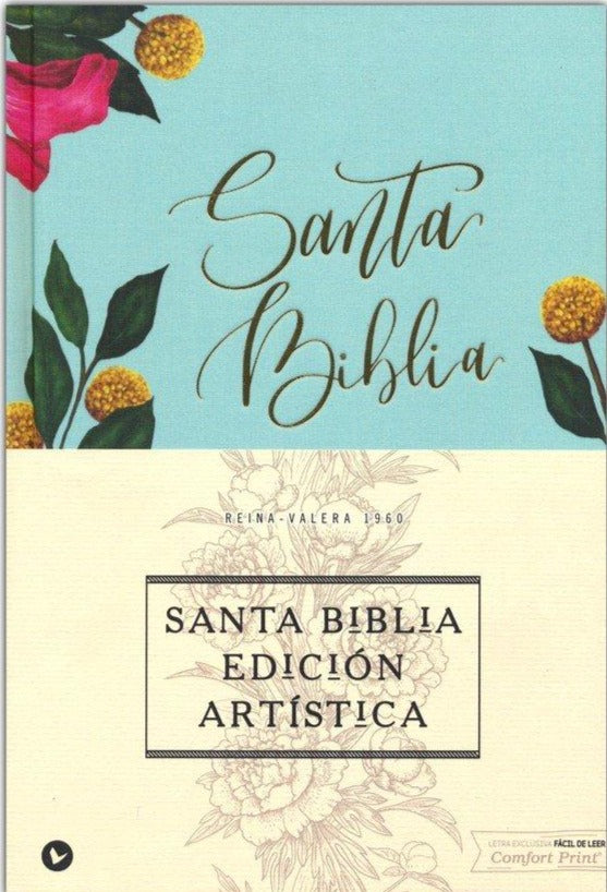 Santa Biblia Edición Artística Tapa Dura Tela Floral RVR60