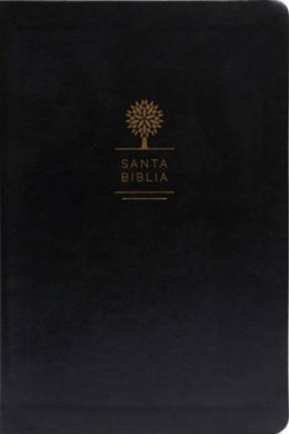 Biblia RVR60 Letra Grande Imitación Piel Negra Tierra Santa