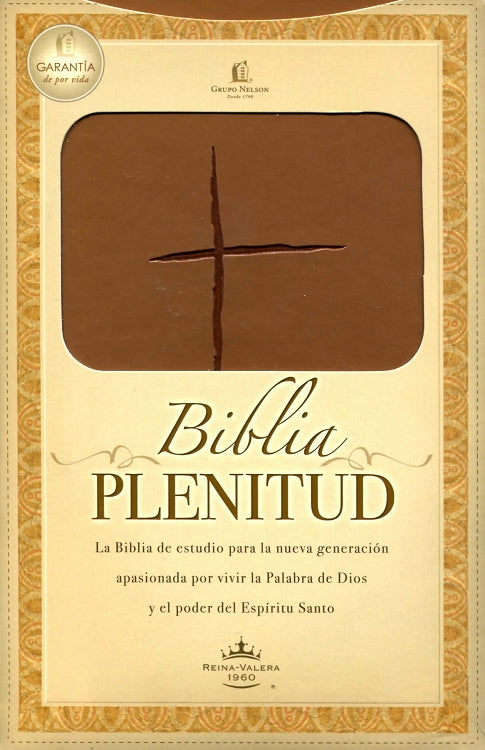 Biblia de Estudio Plenitud RVR Piel Terracota