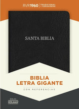 Cargar imagen en el visor de la galería, Biblia Letra Gigante Negro Piel Fabricada
