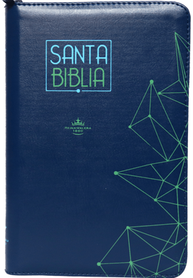 Santa Biblia RV60 Letra Grande Tamaño Manual Azul