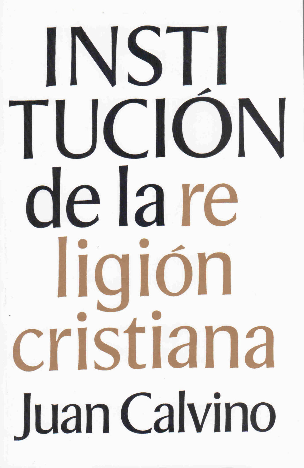 Institucion de la religion cristiana